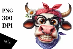 Ox Bandana Fancy es Sublimation Clipart Product Image 3
