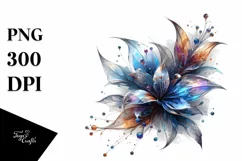 Shiny Lobelia Material Sublimation Clipart Product Image 1