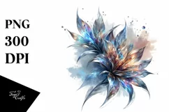 Shiny Lobelia Material Sublimation Clipart Product Image 1