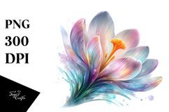 Shiny Pastel Crocus PNG Product Image 1
