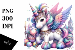 colorful Baby Unicorn with Mardi Gras Parade Product Image 3