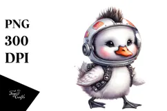 Punk Baby Swan PNG Product Image 1