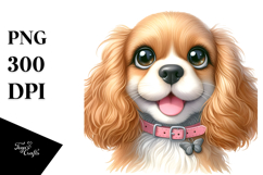Happy Cocker Spaniel Baby PNG Product Image 1