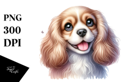 Happy Cocker Spaniel Baby PNG Product Image 1