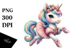 colorful Baby Unicorn in Minuet Dancer&#039;s Outfit Product Image 3