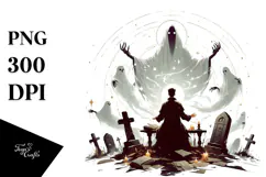 Digital Painting with Poltergeist PNG Product Image 1