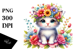 Adorable Kitten Flower Crown Product Image 1