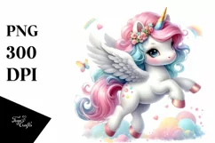 Dancing Baby Unicorn in Bubble | Clipart Product Image 1