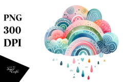 Pinkish Shiny Cloud PNG Product Image 1