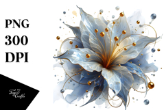 Abstract Glossy Lobelia PNG Product Image 1