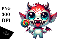 Funny Tiny Demon, PNG Product Image 1