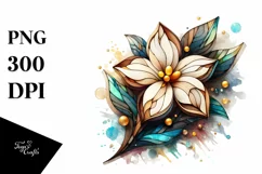 Stained Gardenia with Golden Insertions | Sublimation | Product Image 3