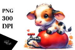 Vibrant Baby Cow Pumpkin Product Image 1