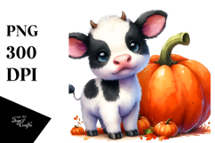 Vibrant Baby Cow Pumpkin Product Image 1