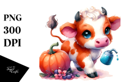 Vibrant Baby Cow Pumpkin Product Image 1