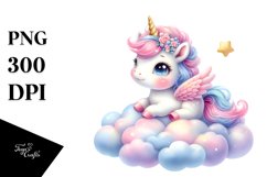 Baby Unicorn Posing as Johny Bravo | Clipart Product Image 1