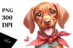 Happy Vizsla Baby PNG Product Image 1