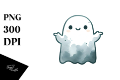 Funny Cute Ghost Image PNG Product Image 1
