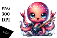 Cute Baby Octopus, High-Res PNG Product Image 1