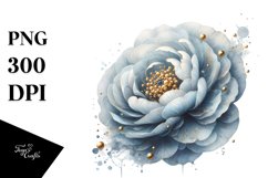 Abstract Ranunculus with Watercolor Splash Product Image 3