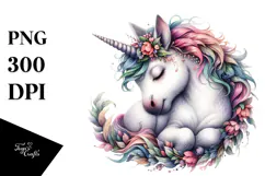 Detailed Baby Unicorn PNG Product Image 1