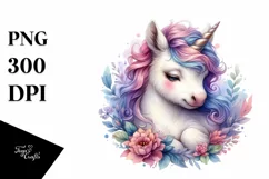 Detailed Baby Unicorn PNG Product Image 3