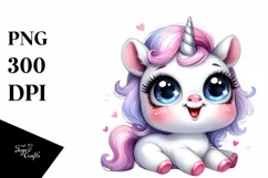 Funny Expressive Unicorn PNG Product Image 3