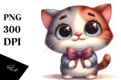 Cute Beachwear Baby Cat | Sublimation | Clipart Product Image 1