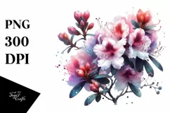 Abstract Rhododendron Made of Glass Material | Sublimation | Product Image 3
