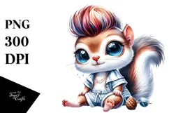 Baby Squirrel at the Beach PNG Product Image 1