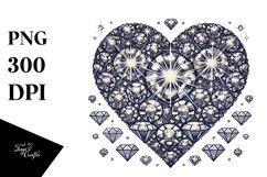 Vintage Hand Drawn Heart, Transparent PNG Product Image 1