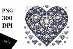 Vintage Hand Drawn Heart, Transparent PNG Product Image 1
