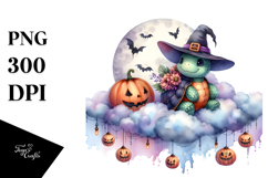 Turtle Dressed for Halloween PNG Product Image 1