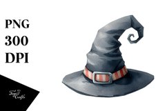 Funny Watercolor Simple Halloween Hat | Clipart Product Image 1
