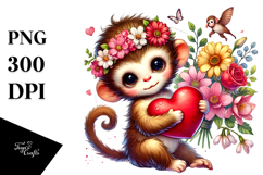 Vibrant Baby Monkey, Transparent PNG Product Image 1