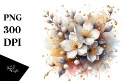 Abstract Artistic Jasmine Shiny Clipart Product Image 3