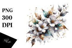 Abstract Artistic Jasmine Shiny Clipart Product Image 3