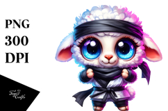 Big-Eyed Baby Lamb PNG Product Image 1