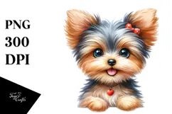 Cute Yorkipoo, Transparent PNG Product Image 1