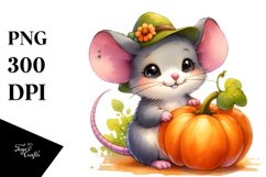 Cute Baby Mouse Halloween Clipart Product Image 1