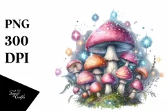 Detailed Pastel Magic Mushroom PNG Product Image 3
