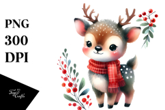 Watercolor Drawing Elk Halloween Product Image 1