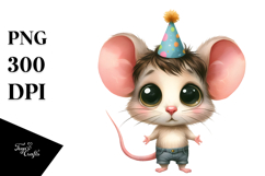 Cute Standing Baby Mouse | Sublimation | Clipart Product Image 1