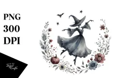 Vintage Dancing Witch Fairy PNG Product Image 1