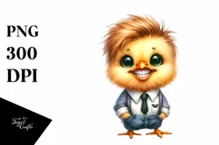 Proud Dressed Baby Chick Portrait | Sublimation | Clipart Product Image 3