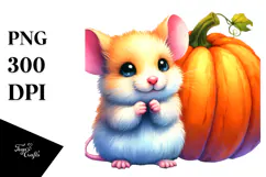 Vibrant Cute Baby Mouse | Sublimation | Clipart Product Image 1