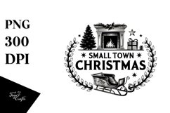Small Town Christmas Crest Png Product Image 5