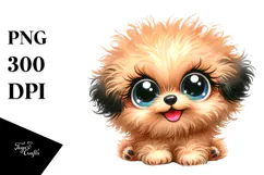 Cute Bichpoo Dog PNG Product Image 1