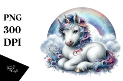 Detailed Baby Unicorn PNG Product Image 1