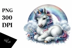 Detailed Baby Unicorn PNG Product Image 1